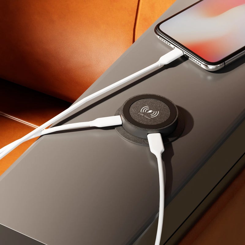 Bluejw 12V/24V Universal Dual Port Car Charger: QC3.0 USB & 20W PD Type-C + Wireless Charging Pad - Automobile Chargers - Image 5